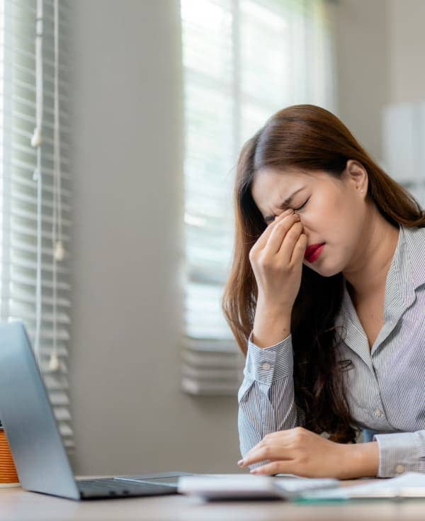 Sensación de presencia de un objeto extraño en el ojo