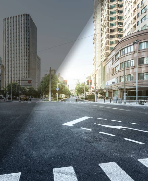 Una sombra en la periferia (lado) del campo de visión